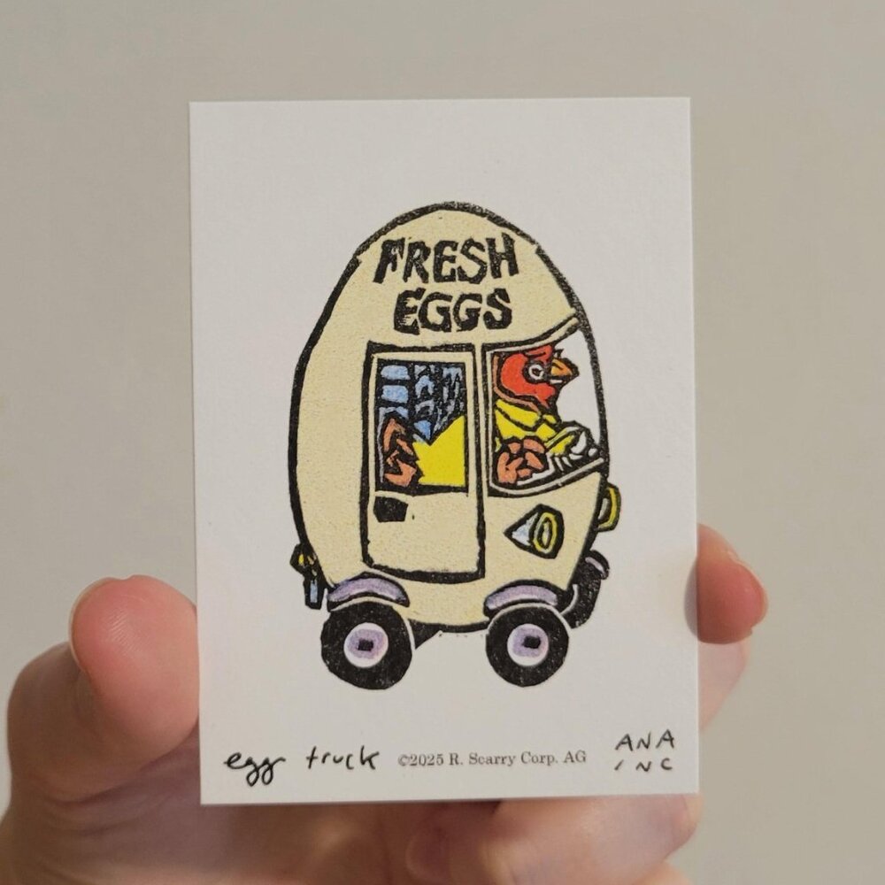 Inciardi Mini Print - Egg Truck - Richard Scary Collection